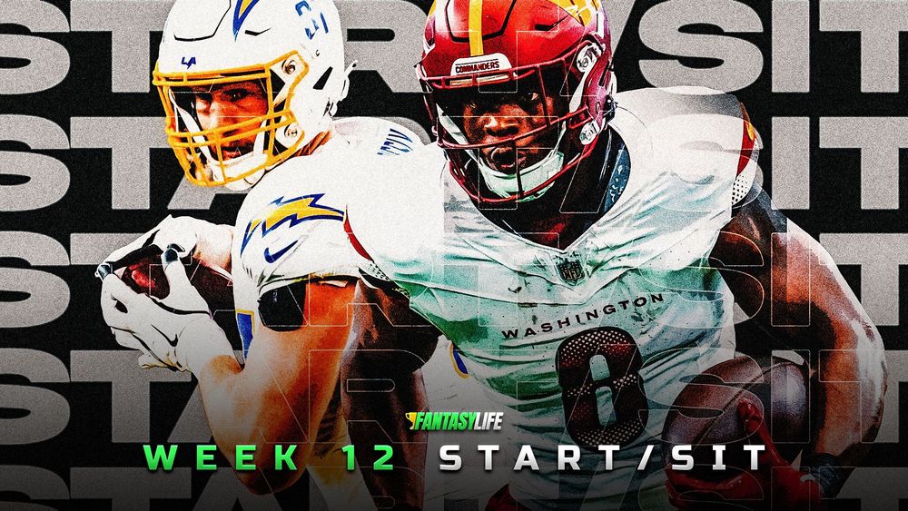 Fantasy Football Start/Sit Week 12: Will Dissly, Chuba Hubbard and More