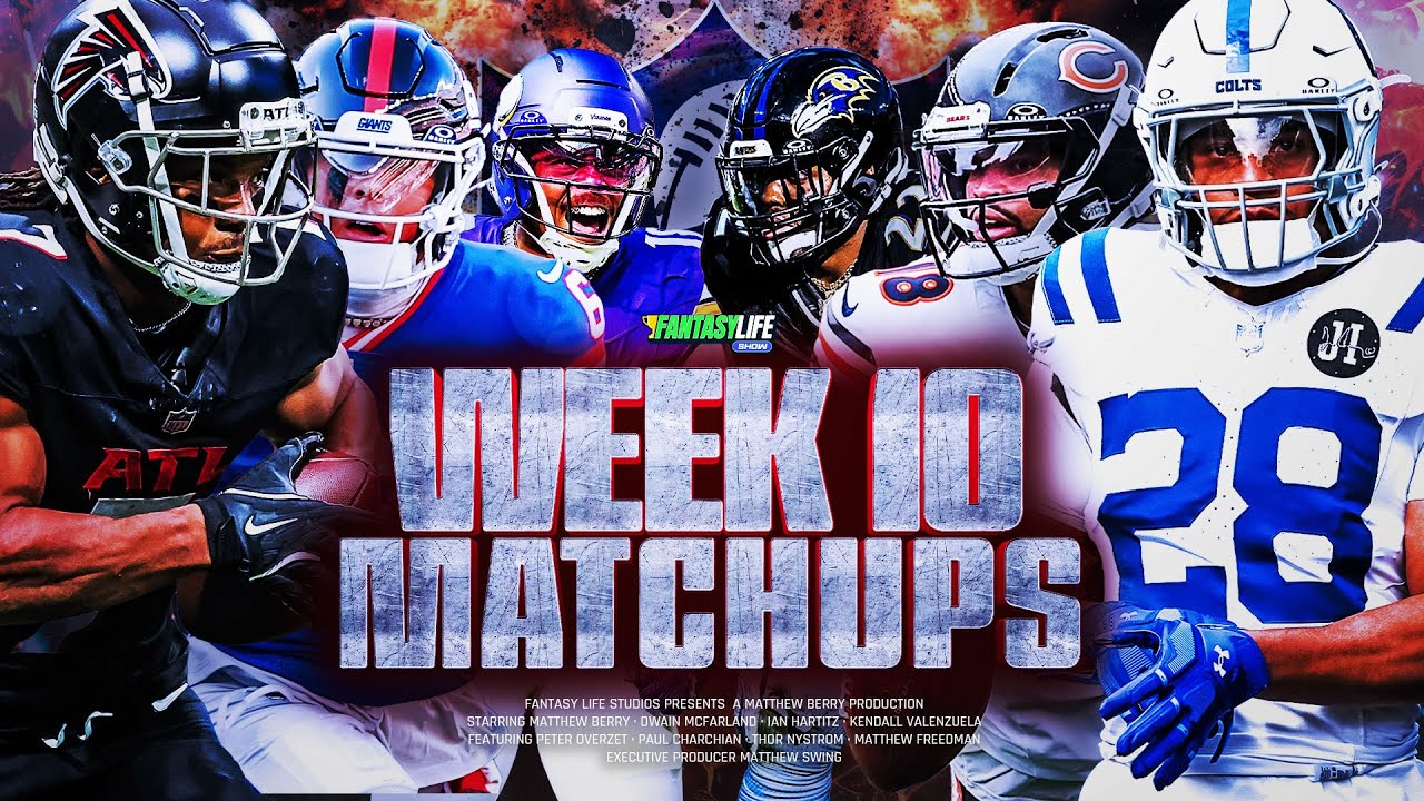 Breaking Down Every Week 10 Matchup for Fantasy Football
