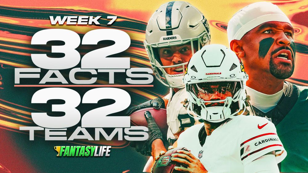 Fantasy Football Week 7: 32 Facts for 32 Teams