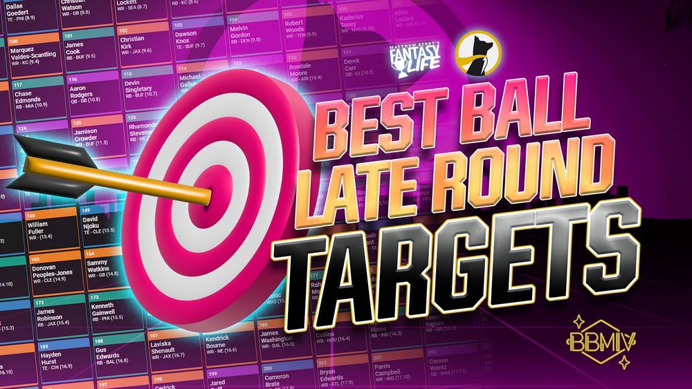 Best Ball Late Round Targets. Players you need to draft