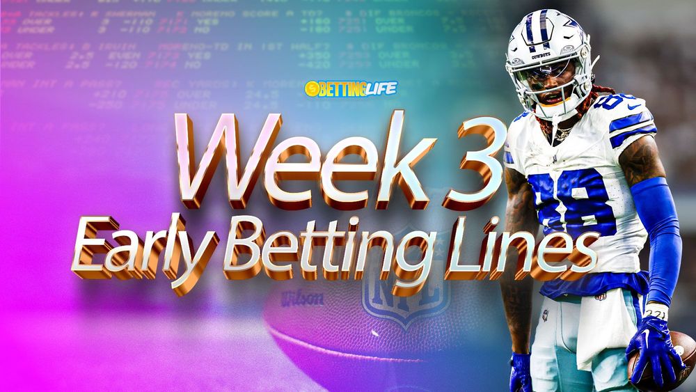 NFL Week 3 Early Betting Lines. Identifying Market Adjustments.