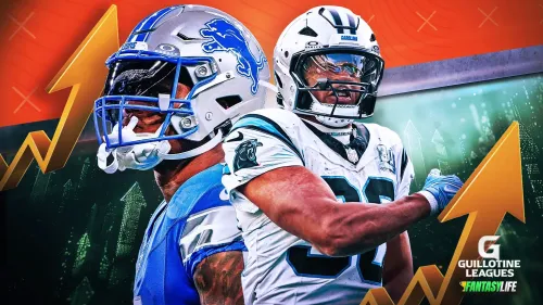 Running Backs To Upgrade In Guillotine Leagues: David Montgomery, Jordan Mason, And More